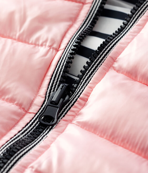 Baby's reversible puffer jacket pink