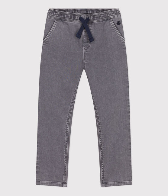 Boys' Eco-Friendly Regular Denim Trousers GRIS grey