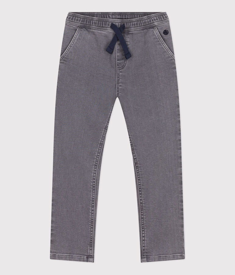 Boys' Eco-Friendly Regular Denim Trousers grey
