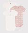 Short-Sleeved Whale Themed Cotton Bodysuits - 3-Pack variante 1