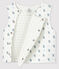 Babies' Quilted Organic Cotton Gilet MARSHMALLOW+GRIS white/MULTICO