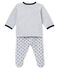 Baby boy's pyjamas POUSSIERE grey/MULTICO white