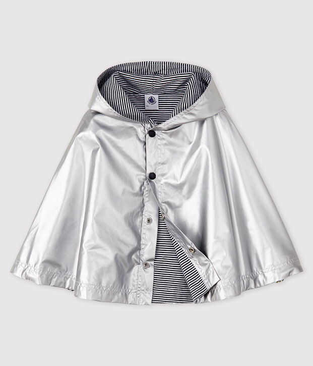 Unisex baby's waterproof cape grey