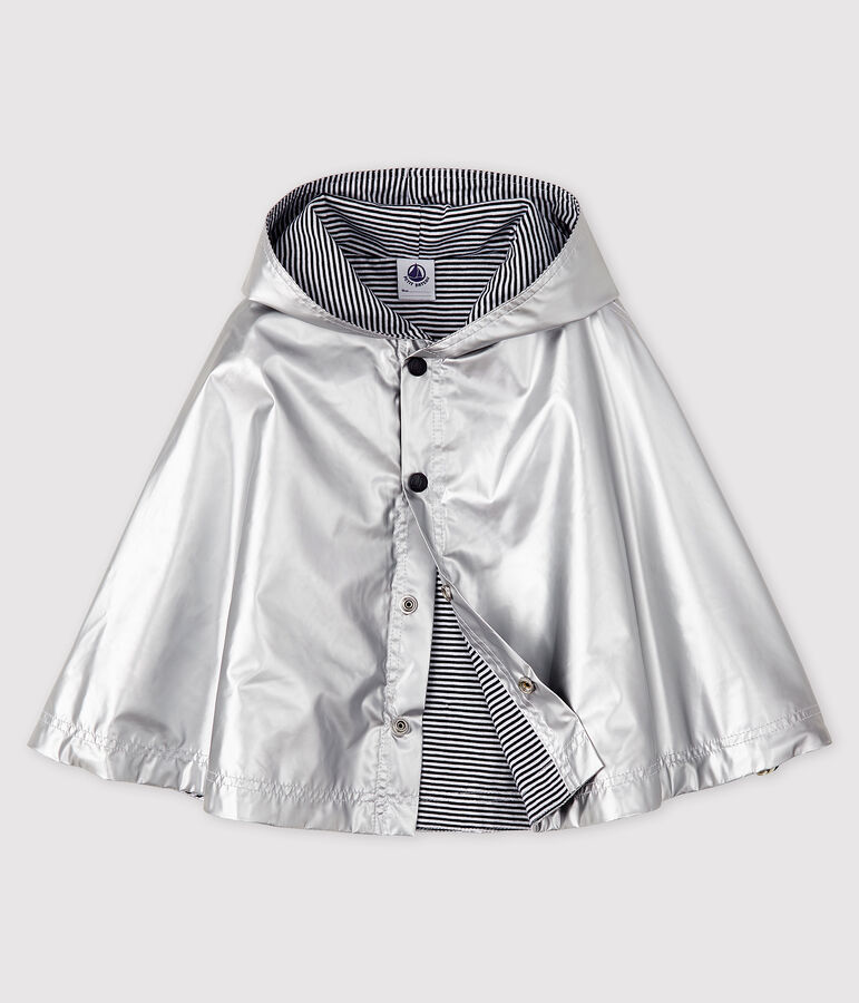 Unisex baby's waterproof cape ARGENT grey