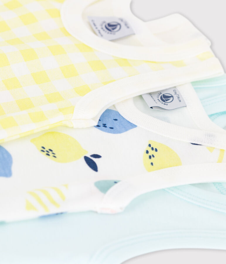 Babies' Lemon Sleeveless Bodysuit - 3-Pack multicolor