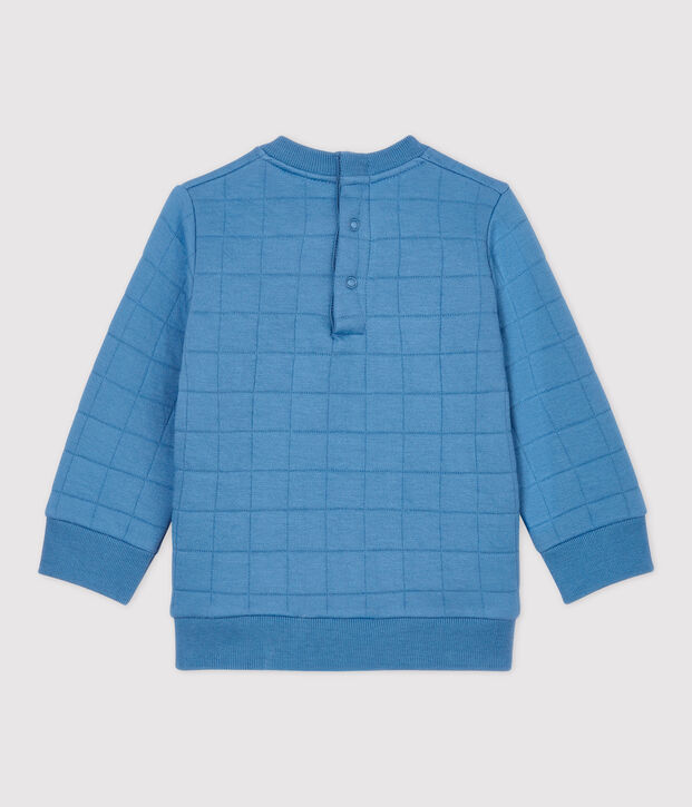 Babies' Organic Quilted Sweatshirt blue