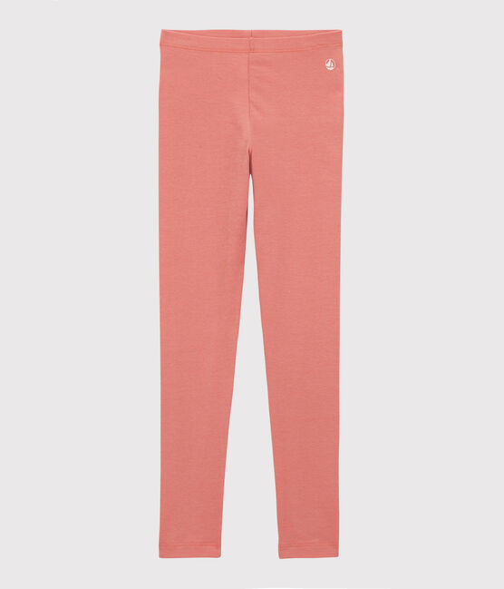 Girls' Elastane Jersey Leggings PAPAYE pink