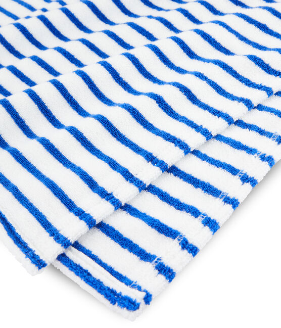Unisex hooded babies' beach poncho SURF blue