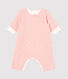 Babies' Long Jumpsuit in Quilted Tube Knit