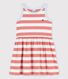 Girls' Sleeveless Stripy Cotton Dress