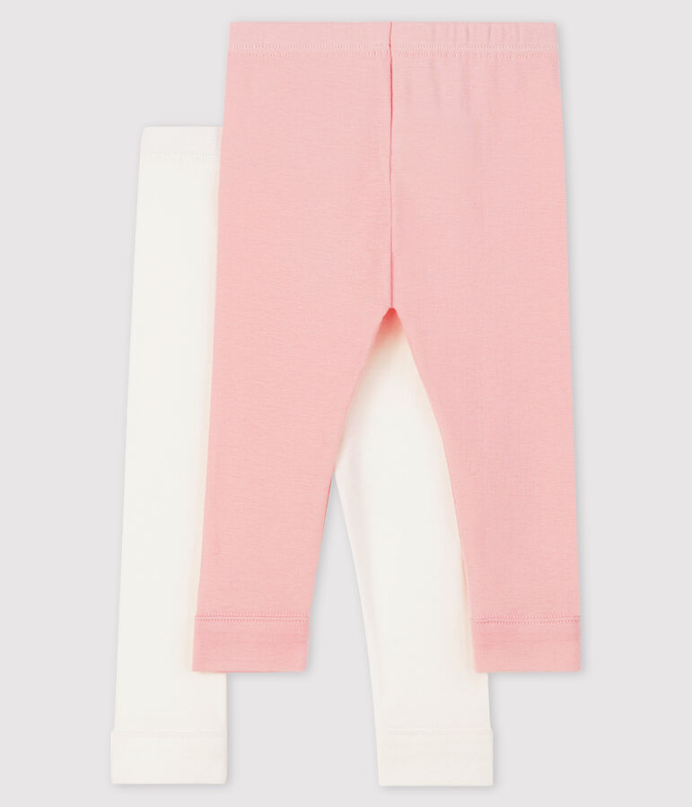 Pack of 2 leggings for baby girls multicolor