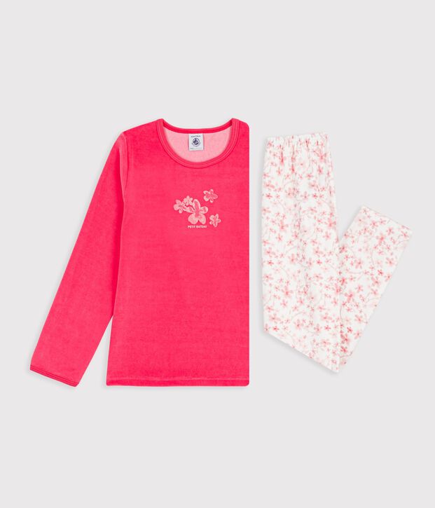 Pyjama  en velours pink/multicolor