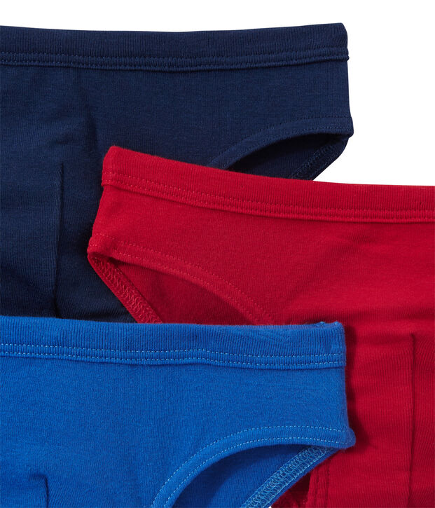 Set of 3 boys' briefs white