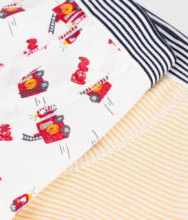 Pack of children's fireman print cotton boxers multicolor
