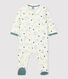 Babies' Pegasus Patterned Organic Cotton Velour Sleepsuit