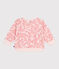 Babies' cotton sweatshirt with a pink cherry print FLEUR pink/SPI