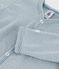 Babies' Pinstriped Cotton Sleepsuit ROVER blue/MARSHMALLOW white
