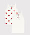 Girls' Heart Patterned Cotton Vests - 2-Pack variante 1