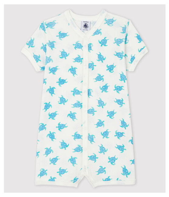 Extra Light Cotton Tortoise Sleepsuit MARSHMALLOW white/MULTICO white