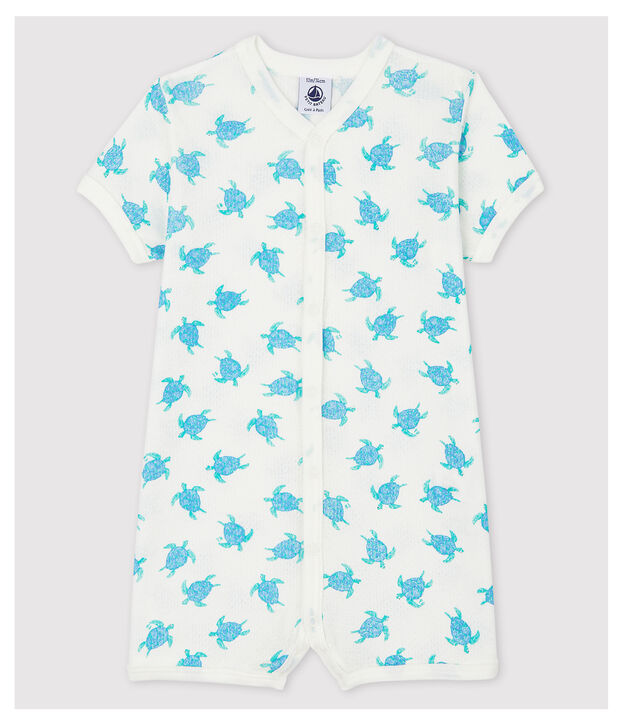Extra Light Cotton Tortoise Sleepsuit white/multicolor