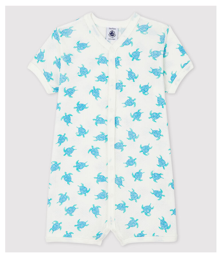 Extra Light Cotton Tortoise Sleepsuit MARSHMALLOW white/MULTICO white