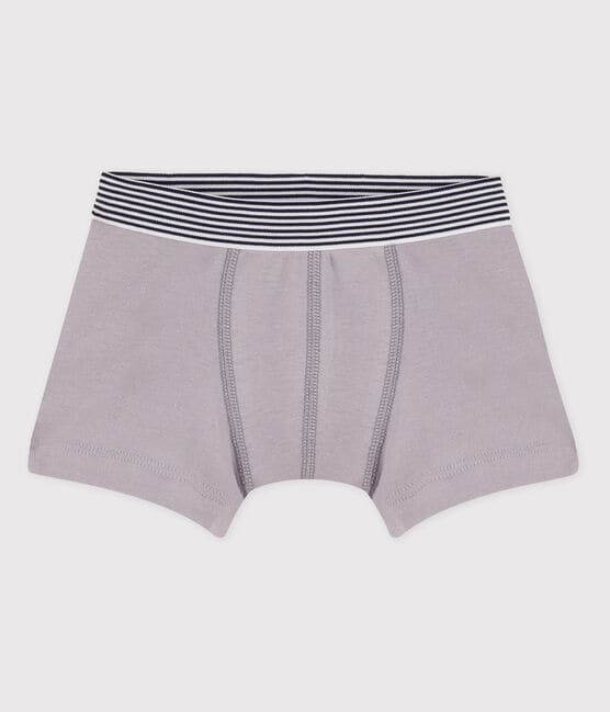 Boys' Cotton Boxer Shorts CONCRETE grey