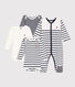Babies' Pyjamas and 3-Pack of Stripy Bodysuits