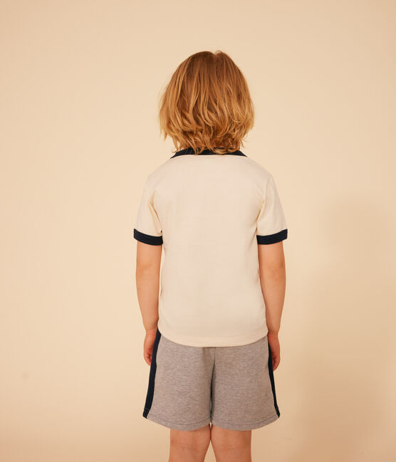 Boys' Jersey T-shirt AVALANCHE Ecru