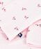 Babies' long 2-piece cotton outfit with a flower print BARELY pink/MULTICO