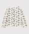 Girls' Tube Knit Patterned Cardigan AVALANCHE white/MULTICO