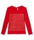 Women's sequin-stripe T-shirt