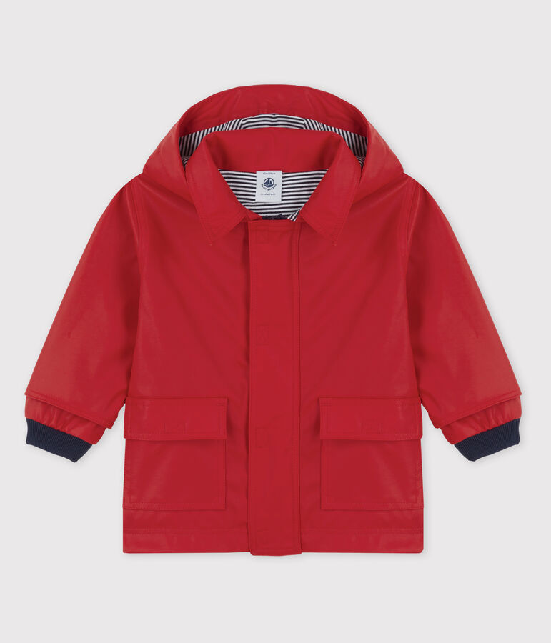 BABIES' ICONIC RECYCLED RAINCOAT red