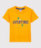 Boys' Short-Sleeved Jersey T-Shirt TEHONI yellow