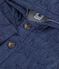 Babies' jacket in quilted denim embroidered with stars blue