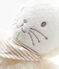 Babies' Musical Rabbit Sherpa Comforter MARSHMALLOW white