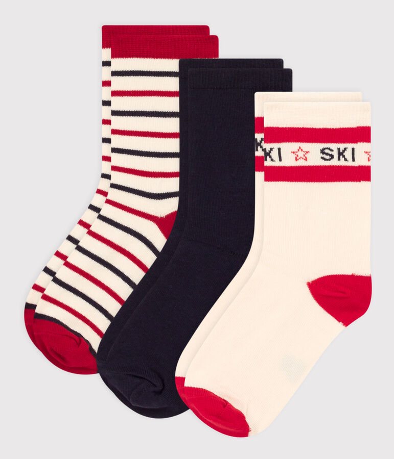 Children's Unisex SKI Socks - 3-Pack multicolor