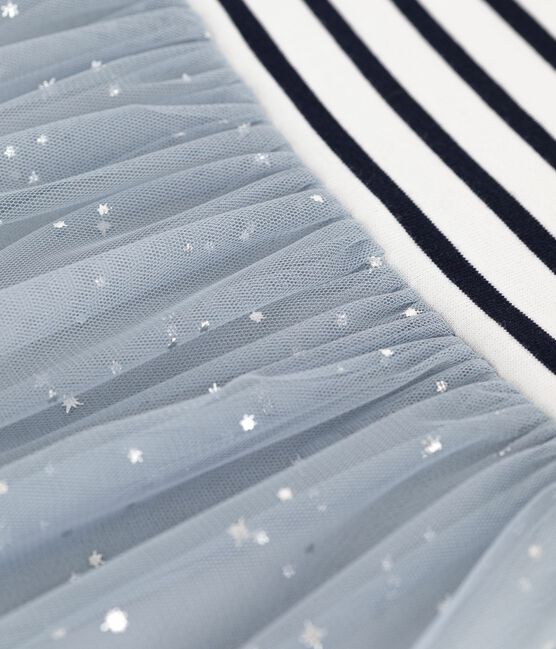Children's short-sleeved stripy cotton dress CO2 /MULTICO