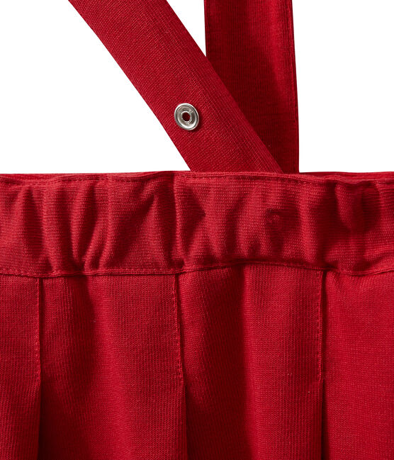 Girl's skirt with removable straps TERKUIT red