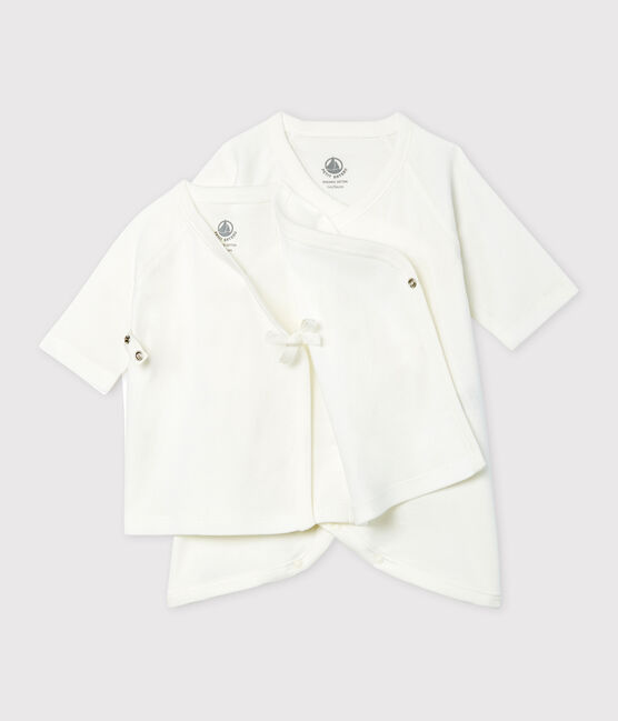 Baby Kimono Bodysuit and Undershirt Set in Rib Knit variante 1