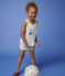 Girls' Cotton Vest MARSHMALLOW white