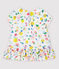Baby Girls' Short-Sleeved Poplin Blouse MARSHMALLOW white/MULTICO white