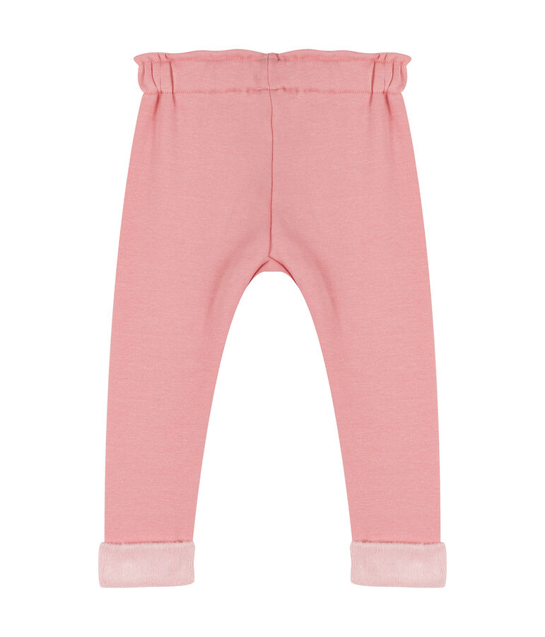 Baby Girls' Velour Knit Trousers CHARME CN pink