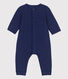 Babies' Plain Organic Tube Knit Long Playsuit