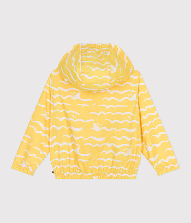 Children's Ultra-lightweight Windbreaker yellow/white