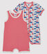 Baby Boys' Ribbed Playsuit - 2-Piece Set