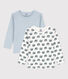 Boys' Snail Patterned Cotton Long-Sleeved T-Shirt - 2-Pack