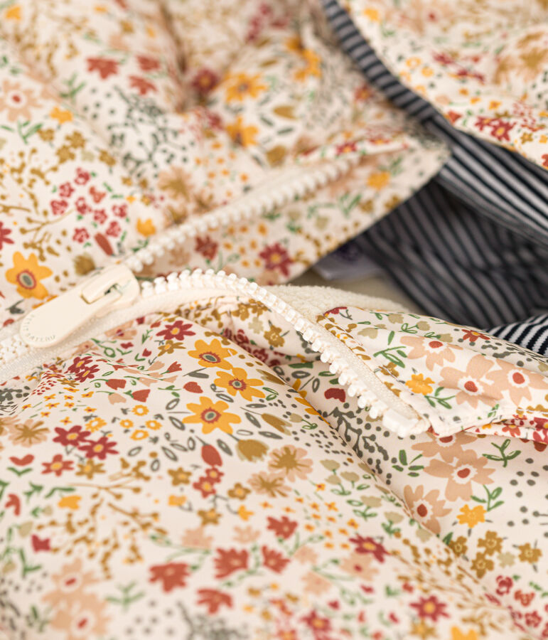 Children's unisex puffer jacket AVALANCHE white/MULTICO