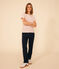 Women's Straight Round-Neck Cotton T-Shirt SALINE pink