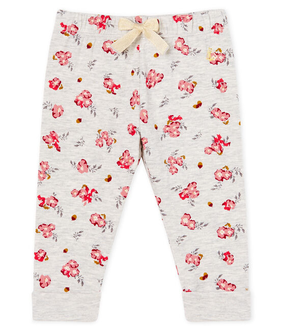Baby Girls' Printed Tube Knit Trousers BELUGA grey/MULTICO CN white