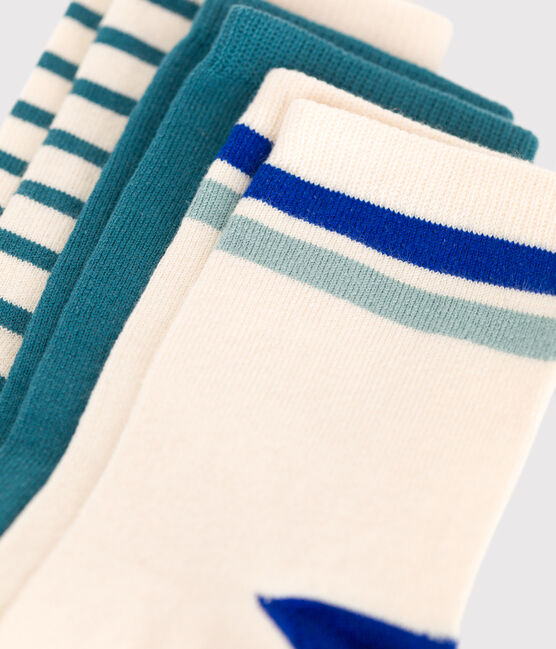 Pairs of children's stripy cotton socks - 3-pack variante 1